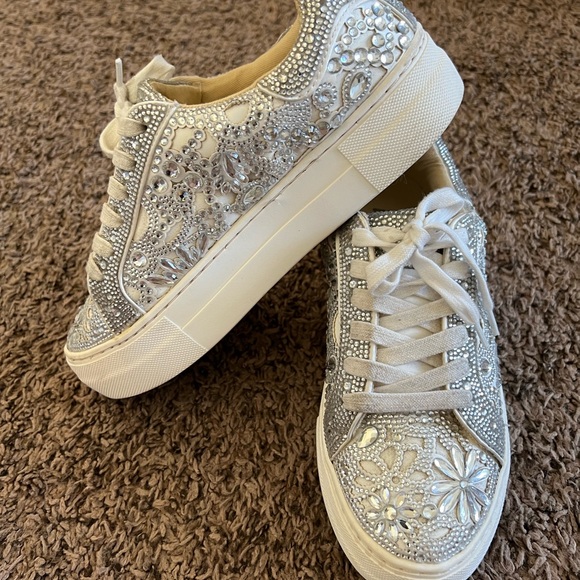 Betsey Johnson Rhinestone Sneakers - Picture 4 of 7